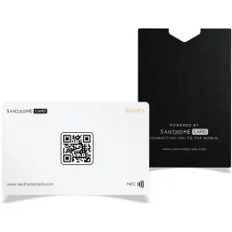 Santhome Digital Business NFC Card White Display